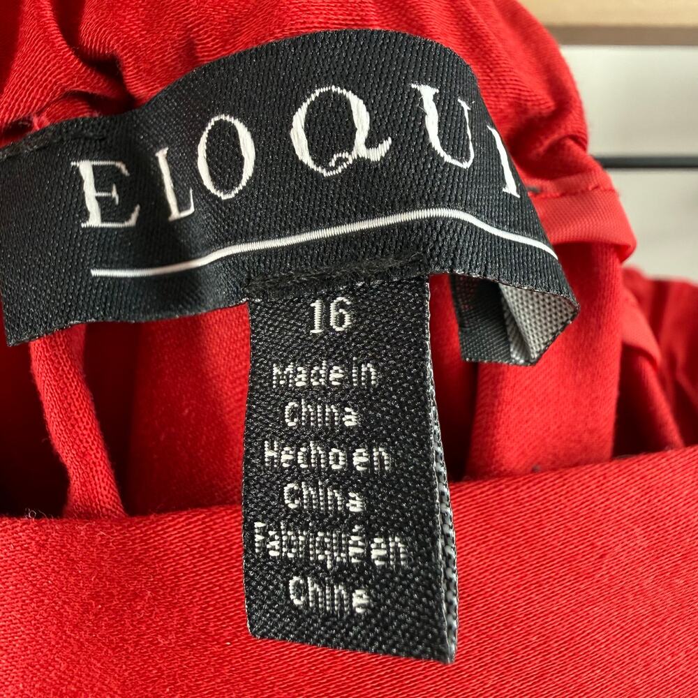 ELOQUII Skirt Women's Size 16 NWT Full A-Line Midi holiday evening occasion plus - Picture 4 of 12